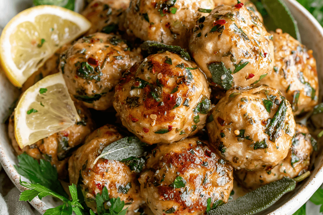 Baked Chicken Meatballs Recipe
