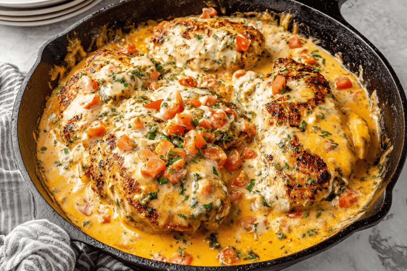 Baked Queso Chicken Recipe