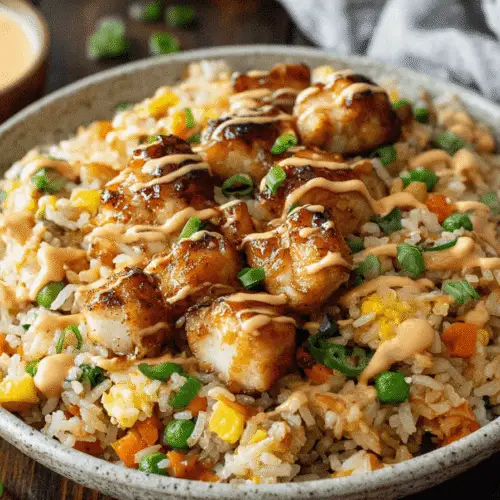 Bang Bang Chicken and Fried Rice Recipe