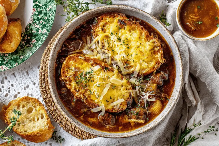 Beef Stew with Cheesy Bread Topping Recipe