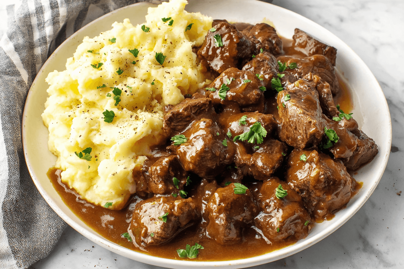 Beef Tips with Gravy Recipe