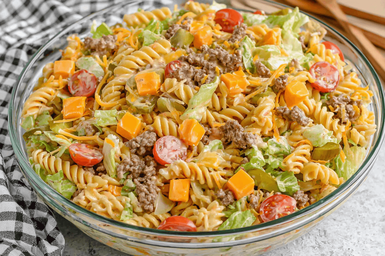 Big Mac Pasta Salad Recipe
