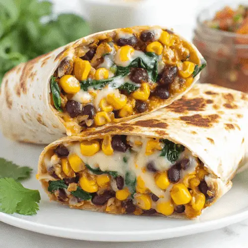 Black Bean And Spinach Burritos Recipe