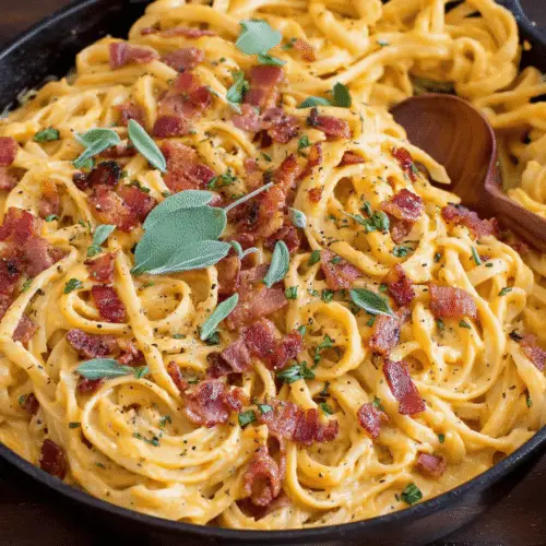 Butternut Squash Carbonara Pasta Recipe