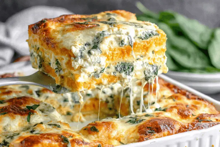 Butternut Squash and Spinach Lasagna Recipe