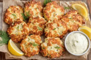 Cheesy Chicken Fritters