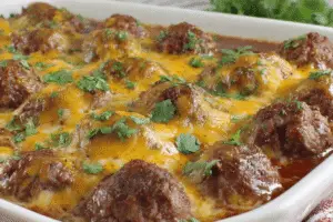 Cheesy Mexican Meatballs