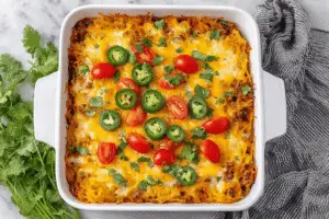 Cheesy Taco Spaghetti Squash Bake