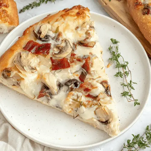 Chicken Crust Bacon Alfredo Pizza Recipe