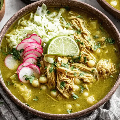 Chicken Pozole Verde Soup Recipe