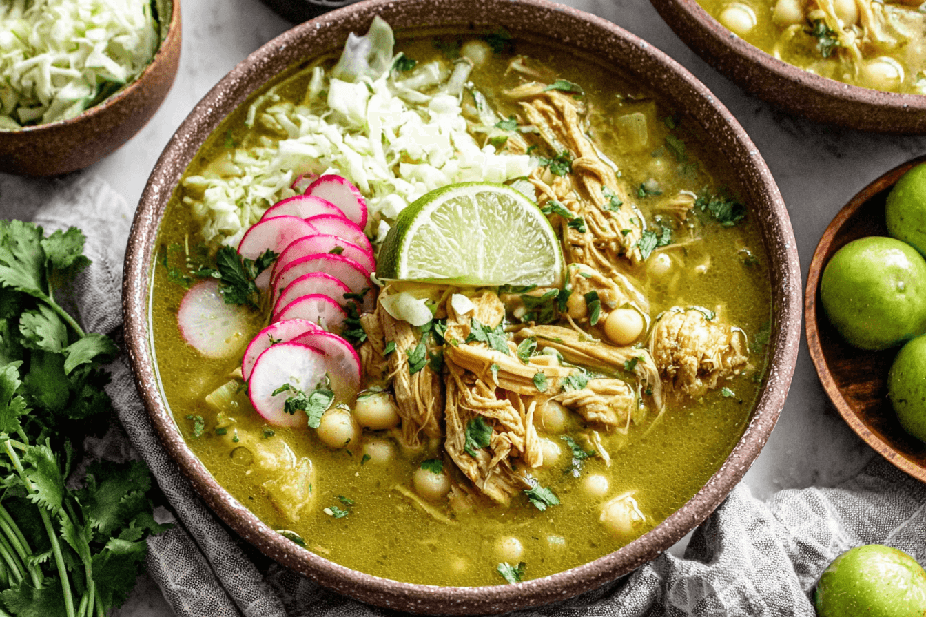 Chicken Pozole Verde Soup Recipe