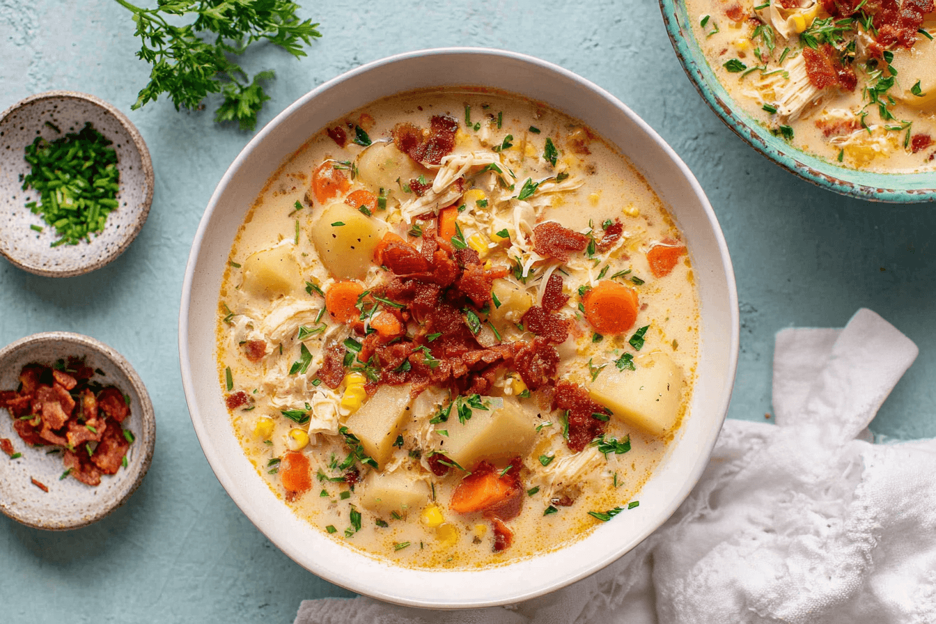 Chicken and Bacon Corn Chowder Recipe