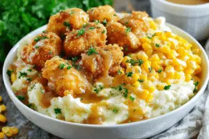 Chicken and Mashed Potato Bowls