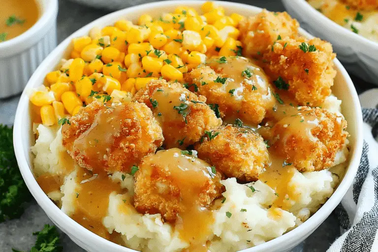 Chicken and Mashed Potato Bowls Recipe