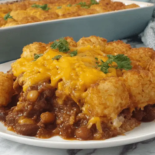 Chili Cheese Tater Tot Casserole Recipe