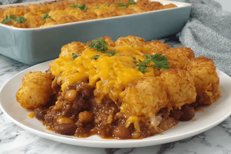 Chili Cheese Tater Tot Casserole Recipe