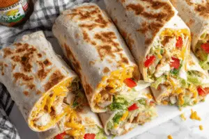 Chipotle Ranch Grilled Chicken Burritos