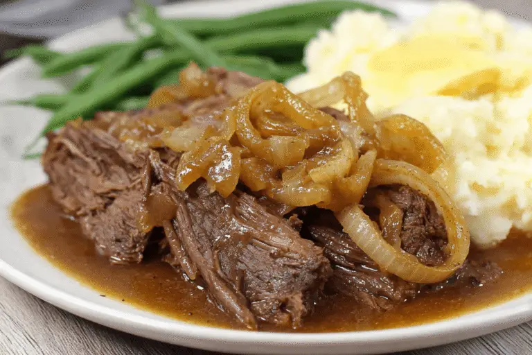 Classic Chuck Roast with Onion Gravy Recipe