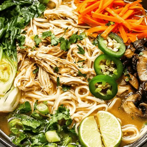 Classic Ginger Garlic Chicken Noodle Soup Recipe