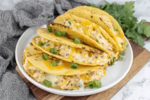 Corn Tortilla White Chicken Chili Tacos