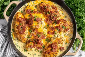 Creamy Bacon Ranch Chicken Skillet