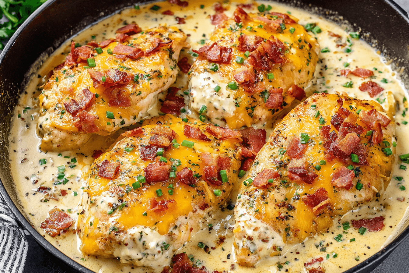Creamy Bacon Ranch Chicken Skillet Recipe