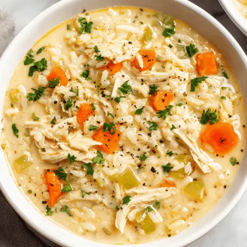 Creamy Chicken And Rice Soup Recipe