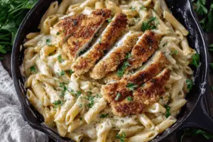 Creamy Garlic Parmesan Chicken Pasta