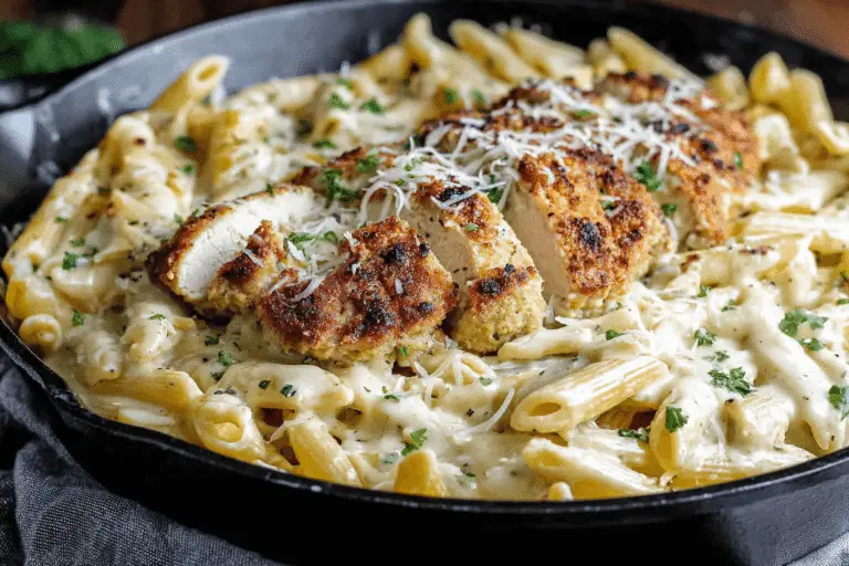 Creamy Garlic Parmesan Chicken Pasta Recipe