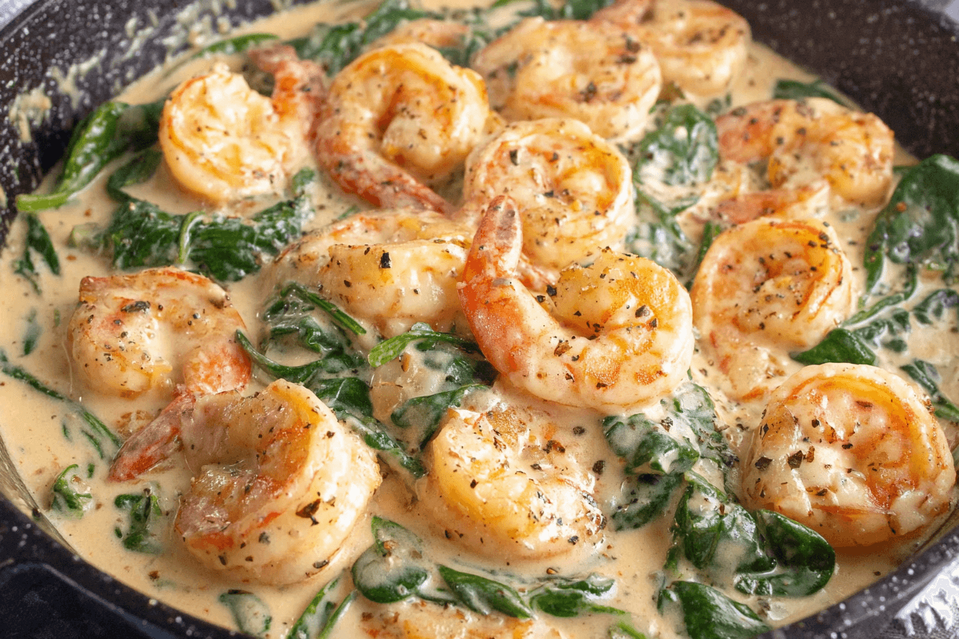 Creamy Garlic Parmesan Shrimp Recipe