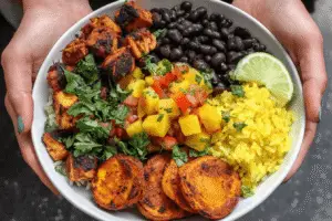 Cuban Chicken Black Bean Rice Bowl