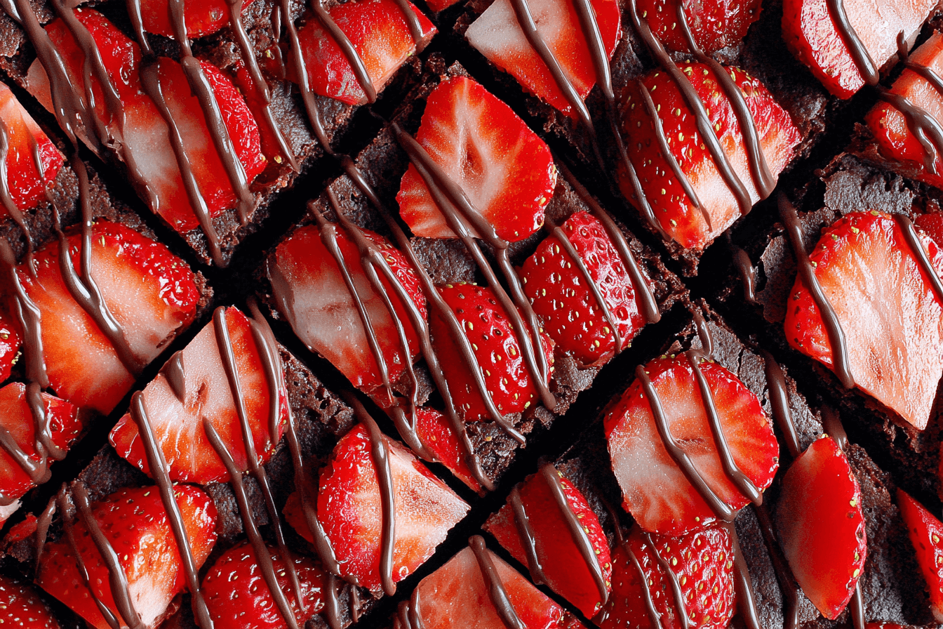 Decadent Chocolate Covered Strawberry Brownies Recipe - Indulgent Delight