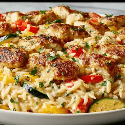 Easy Boursin Orzo Bake Recipe