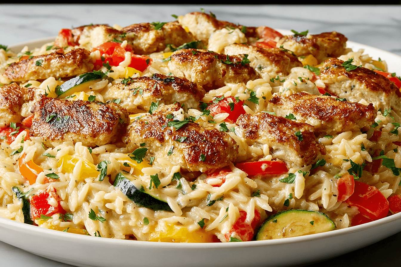 Easy Boursin Orzo Bake Recipe