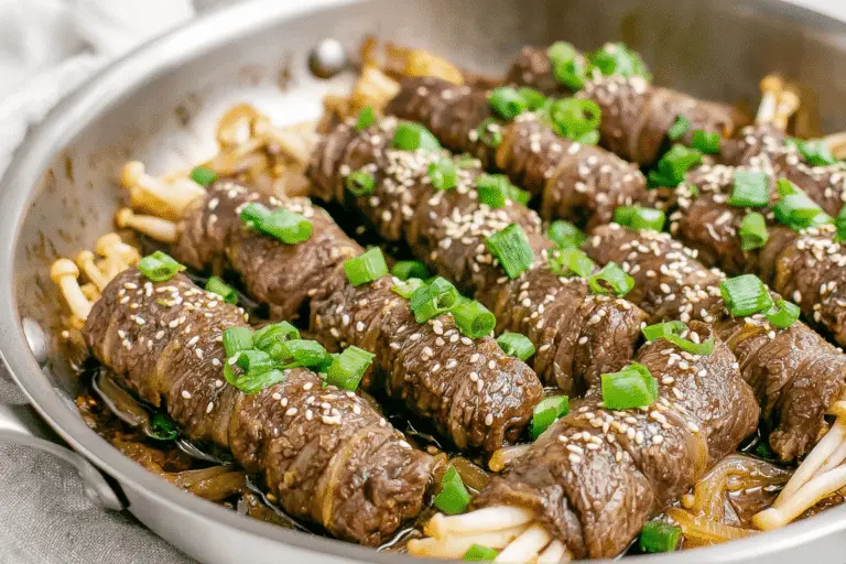 Enoki Beef Rolls Recipe