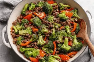 Ground Beef And Broccoli Stir Fry