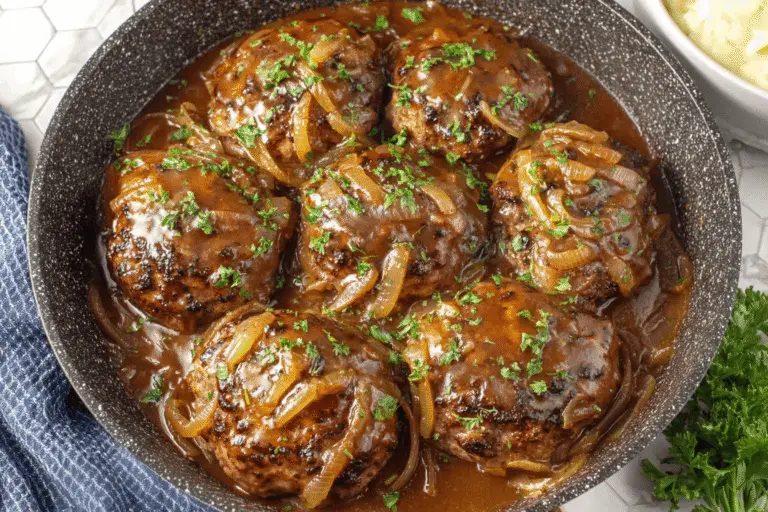 Homemade Beef Steak with Onion Gravy Recipe