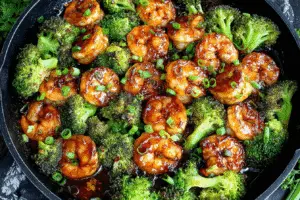 Honey Garlic Shrimp with Broccoli