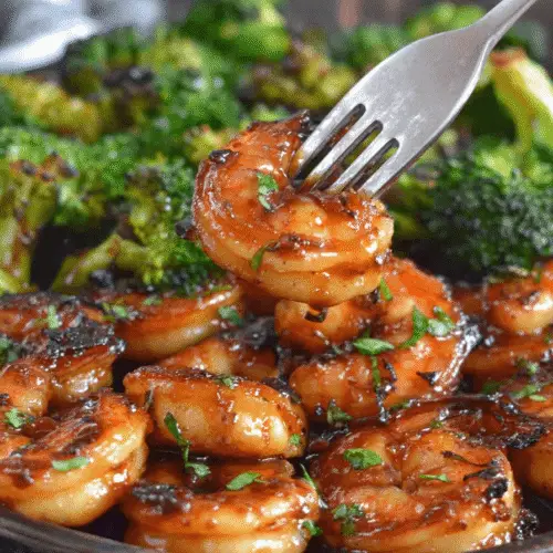 Honey Garlic Shrimp with Broccoli Recipe