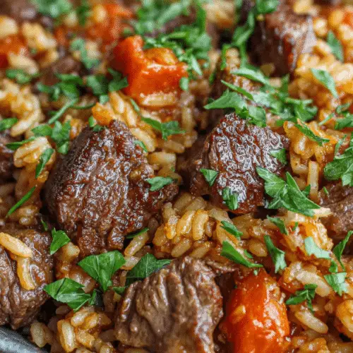 Instant Pot Beef Rice Pilaf Recipe