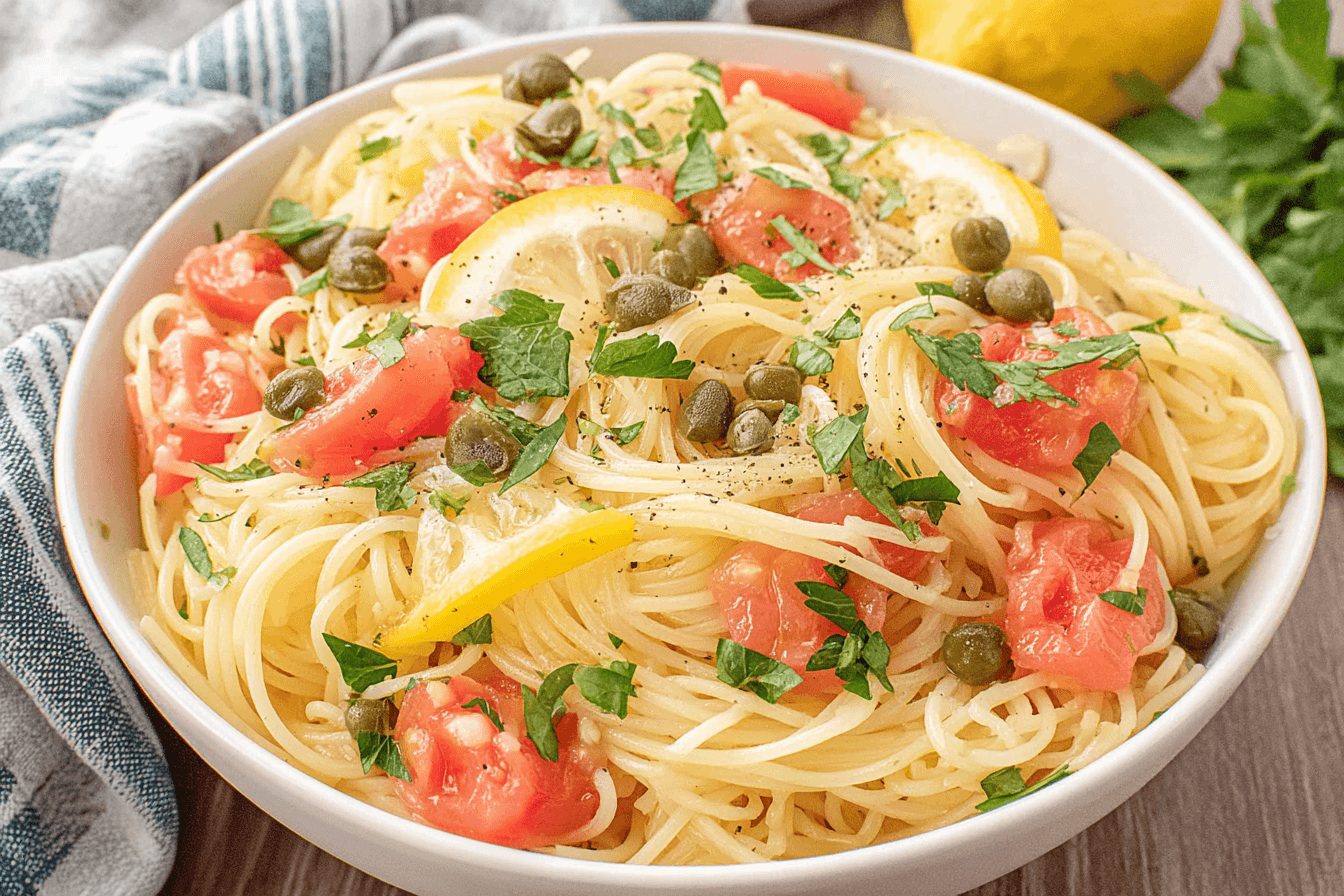 Lemon Capellini Pasta Salad Recipe