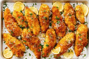 Lemon Garlic Parmesan Chicken Tenders