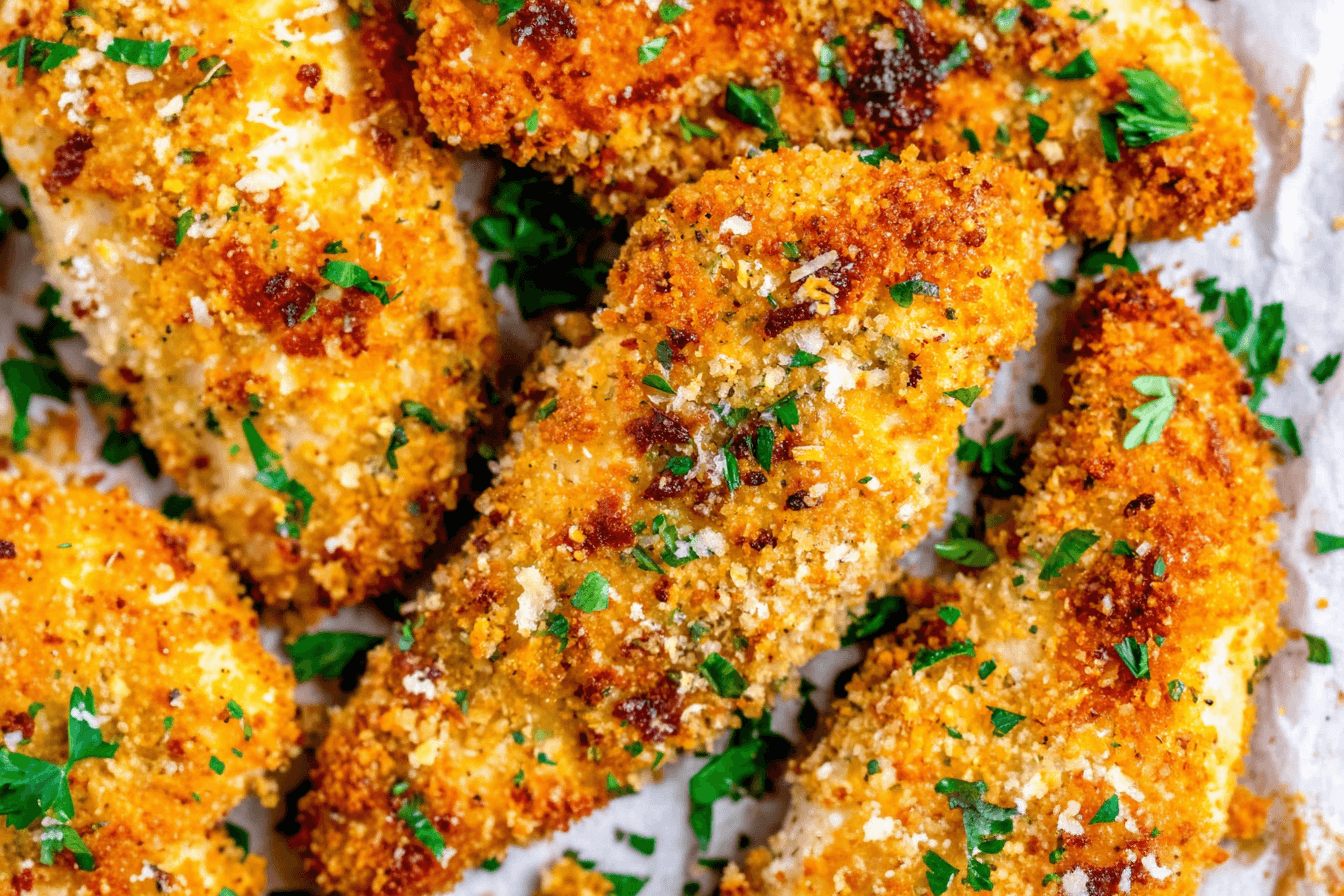 Lemon Garlic Parmesan Chicken Tenders Recipe