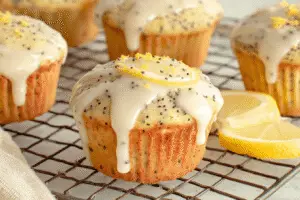 Lemon Poppyseed Cottage Cheese Muffins