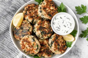 Mediterranean Chicken Patties