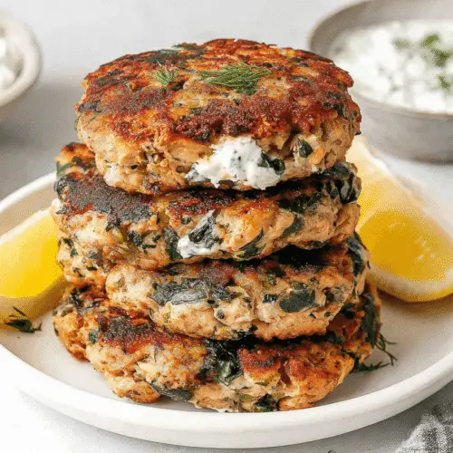 Mediterranean Chicken Patties Recipe