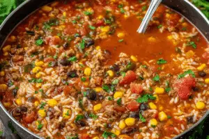 Mexican Beef And Rice Soup