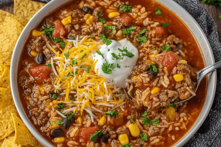 Mexican Beef And Rice Soup Recipe