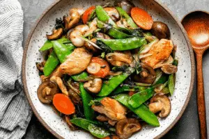 Moo Goo Gai Pan Stir-Fry