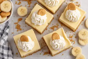 No-Bake Banana Pudding Cheesecake Bars